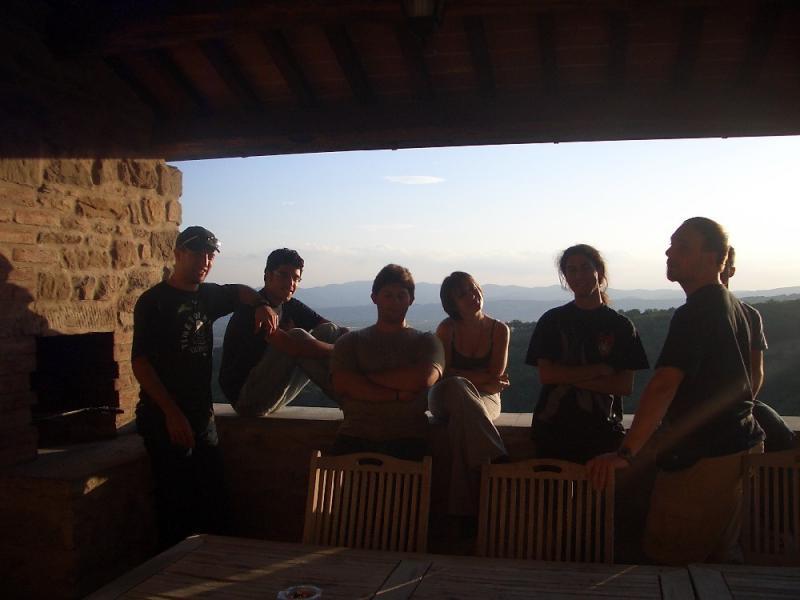 AL CUNGI, foto suggestiva al tramonto con me, Zell, Larin, Sami, Loth rd il Freppi coperto da Gid