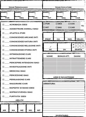 Maggiori informazioni riguardo "Scheda PG D&D 5"