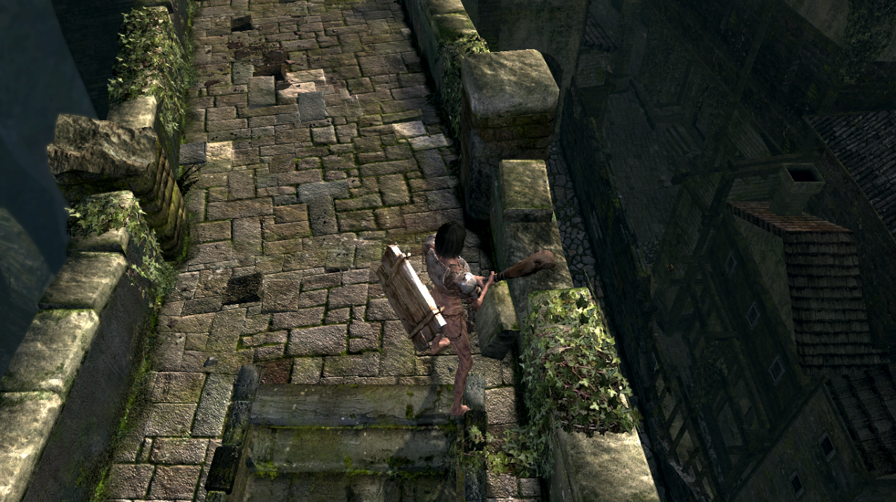 Vista dal ponte del primo incontro col drago: Lower Undead Burg