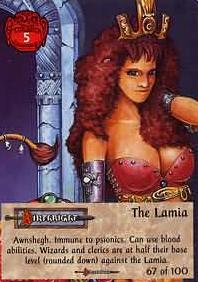 21. Lamia (1996) - Spellfire Birthright card 67.jpg