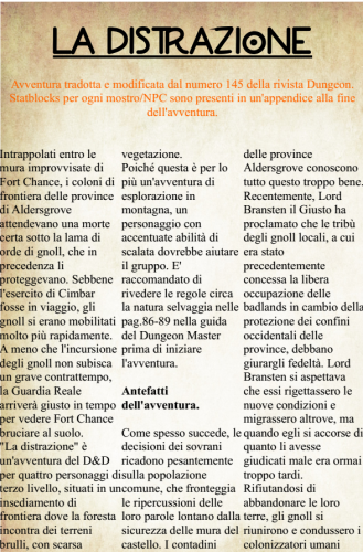 Maggiori informazioni riguardo "La distrazione"