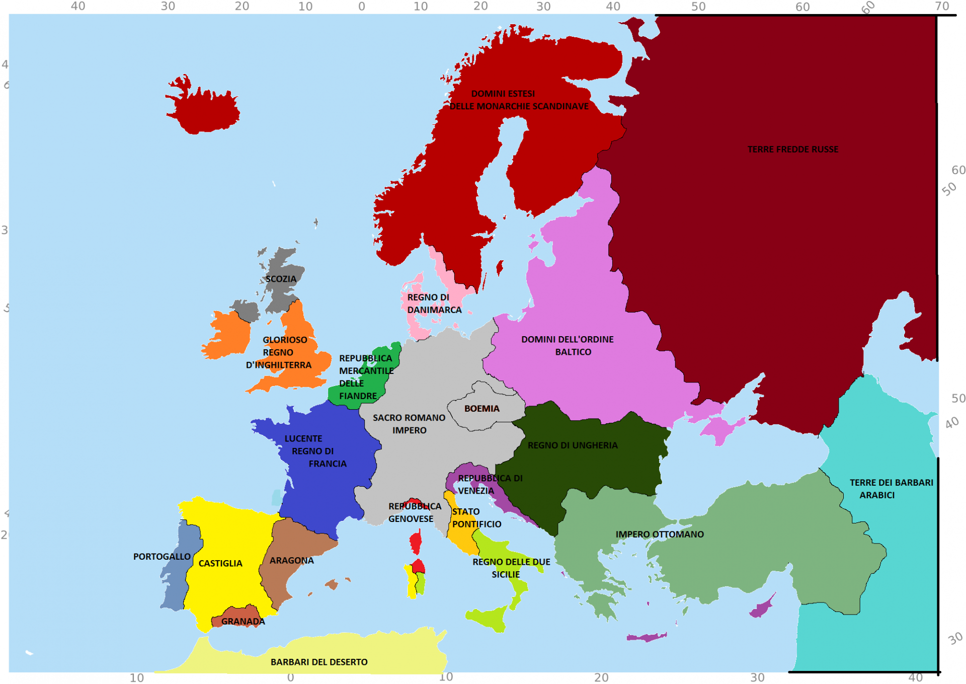 cartina regni europa - Immagini - Dragons´ Lair