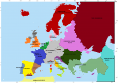 cartina regni europa