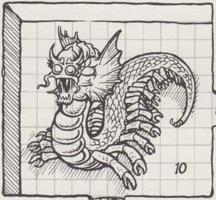 5. Remorhaz (1979) - Official AD&D Coloring Album.jpg