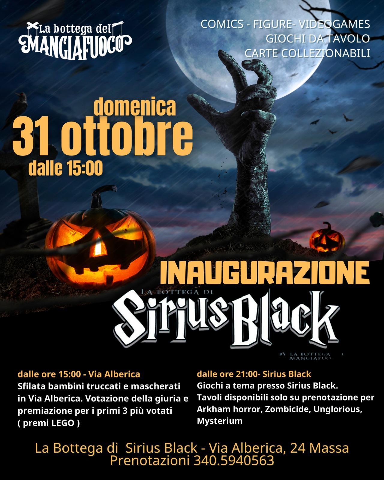 Inaugurazione Sirius Black