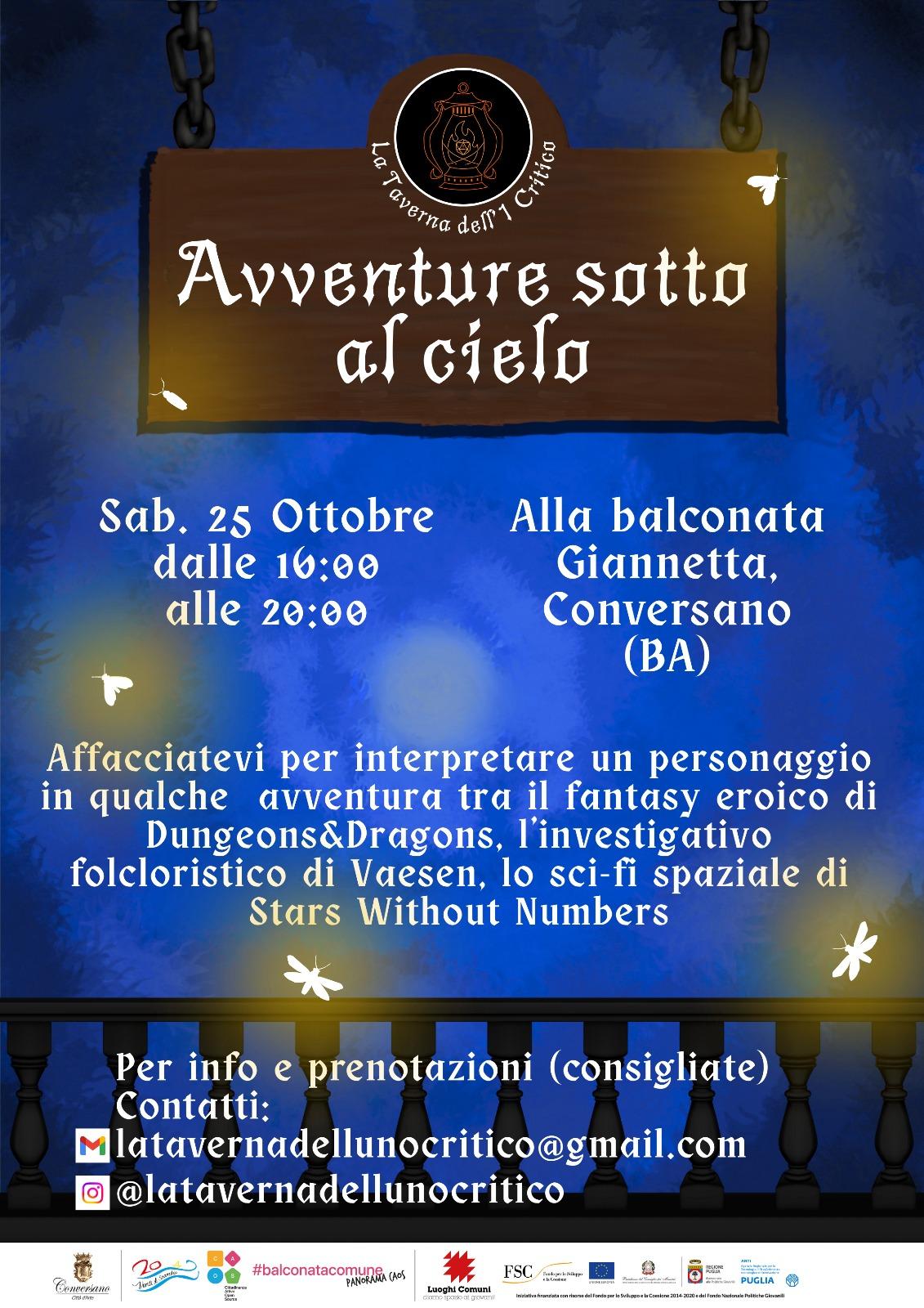 Avventure sotto al Cielo