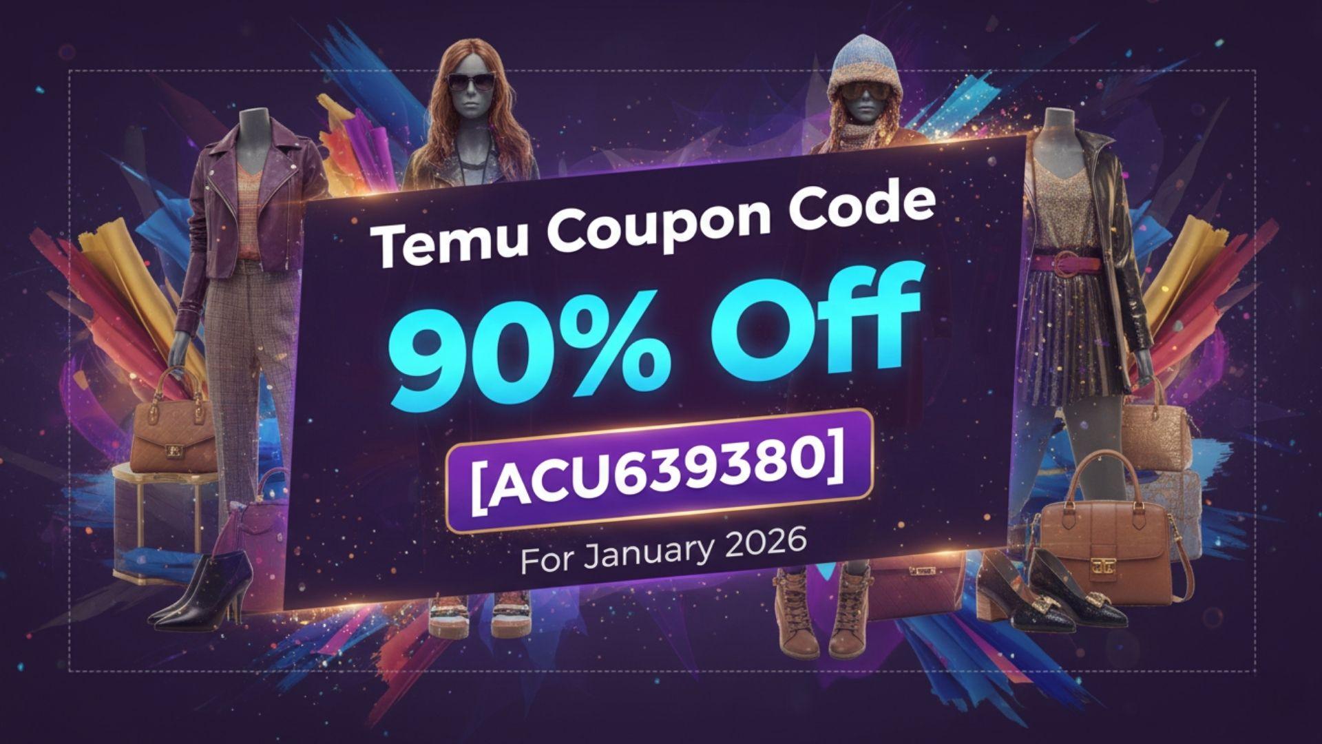 [New] Temu Coupon Code 90% Off [ACU639380] January 2026
