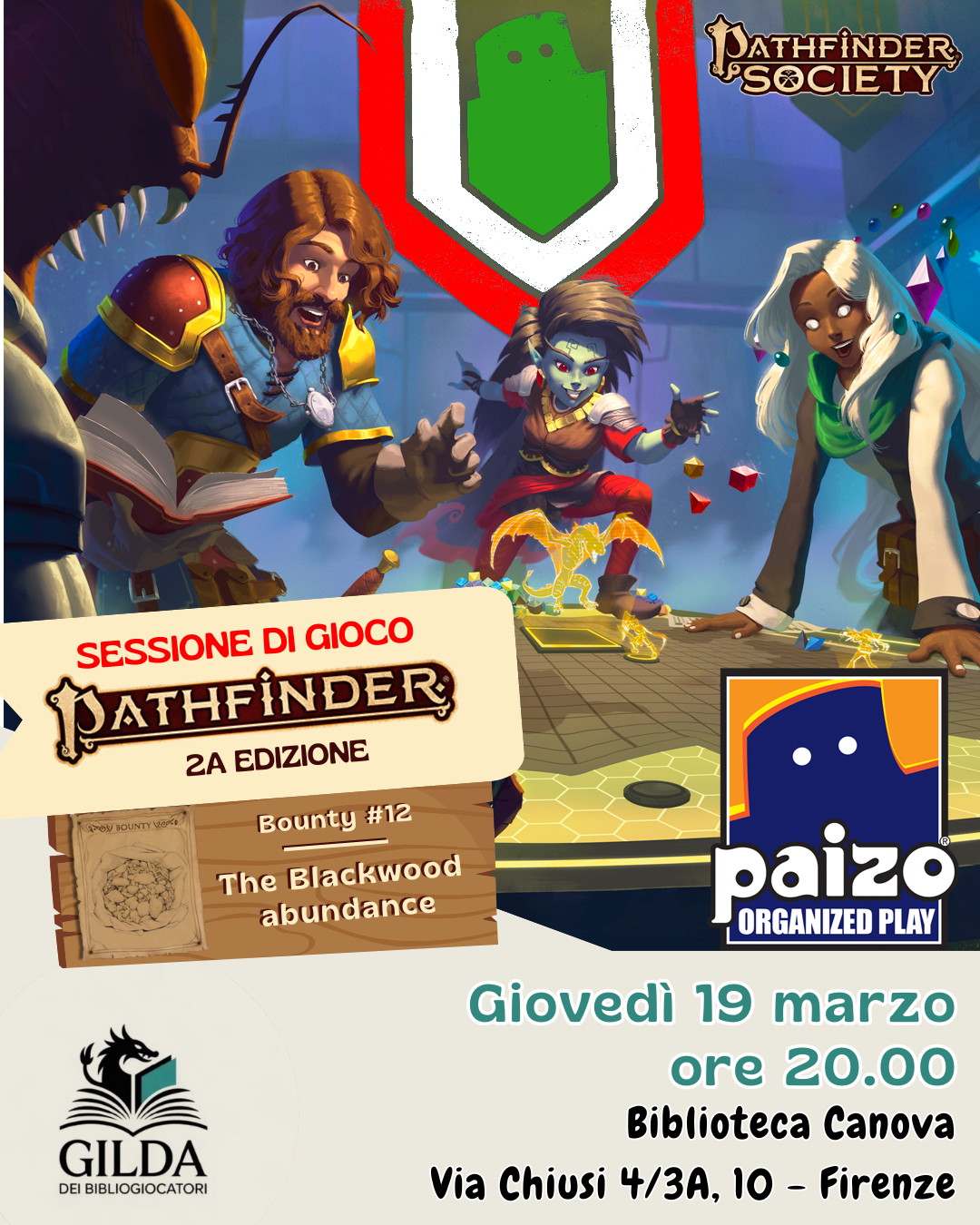 L'abbondanza di Blackwood - Firenze - 19 marzo