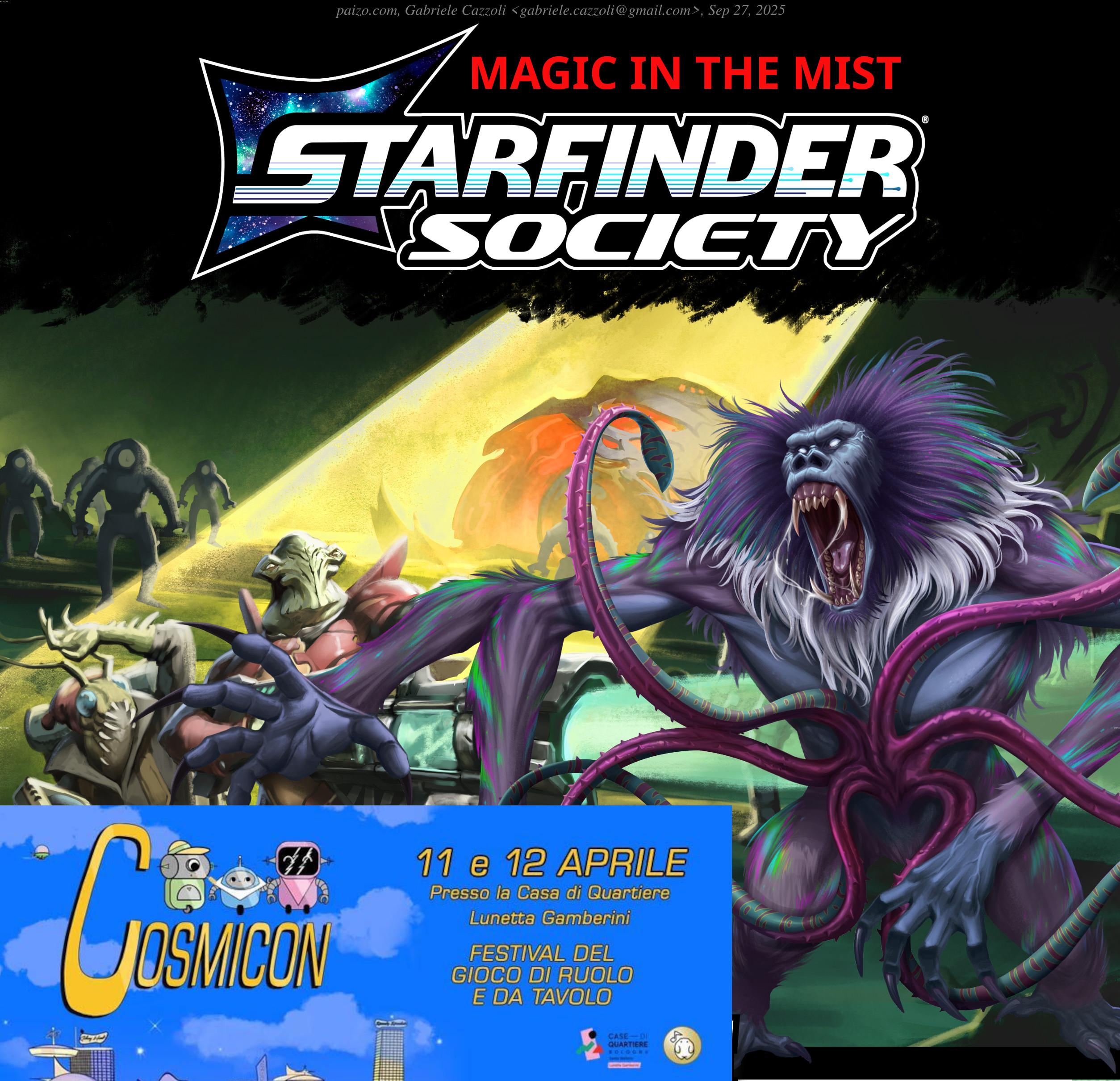 Starfinder 2e: Magia nella Nebbia